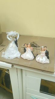 Фигурки молодоженов для свадебных тортов