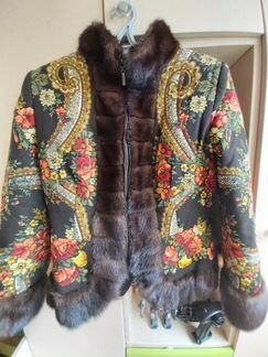Шубка женская в русском стиле, эксклюзив, 44-46