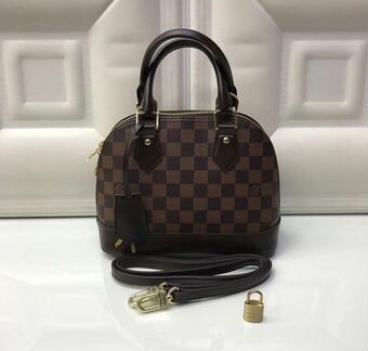 Новая женская сумка кожа Louis Vuitton Alma мини