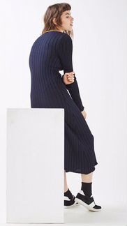 Платье миди вязаное TopShop