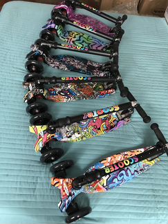 Самокат Scooter 21-st maxi print складной