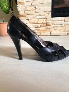 Туфли кожаные чёрные р.36