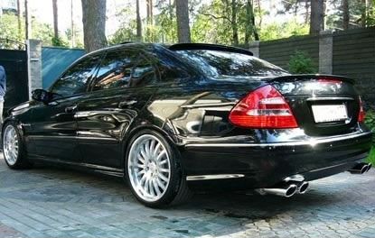 Спойлер и козырек AMG Mercedes W211