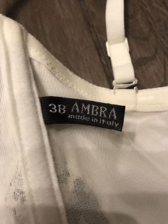 Корсет белый (свадебный) и подвязки Ambra