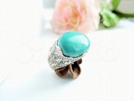Кольцо с бирюзой
