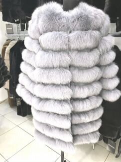Шуба из меха песца трансформер