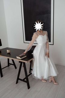 Свадебное платье 40-42 бу