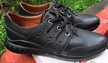 Кроссовки полуботинки Bаinal,40,43 натур/кожа