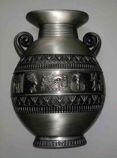Египетская ваза амфора, шкатулка и ручка, комплект