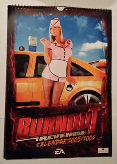 Игровой Календарь Burnout Revenge редкий 2005-2006