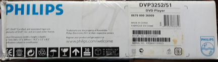 DVD philips DVP3252/51