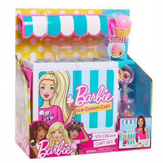 Новая Barbie тележка с мороженым оригинал