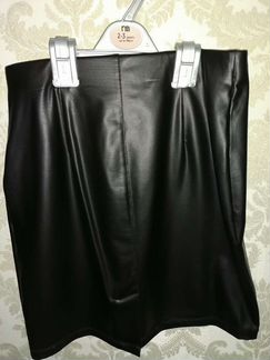 Юбка. экокожа. школа