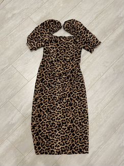 Женское платье леопардовое