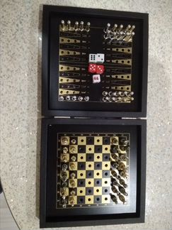 Набор: шашки, шахматы, нарды