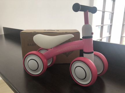 Беговел каталка EcoBalance Baby розовый новый
