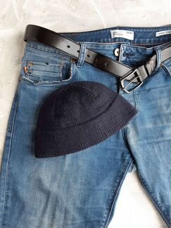 Мужская шапка бини, меринос (вязание на заказ)