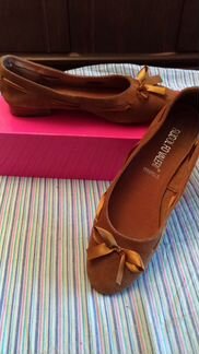 Балетки новые Италия, замша