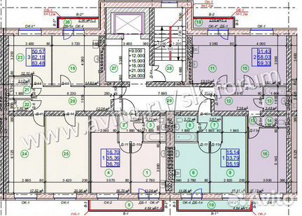 2-к квартира, 58.1 м², 3/9 эт.