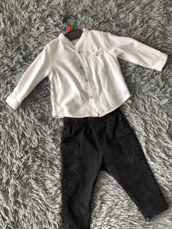 Джинсы + рубашка zara для мальчика