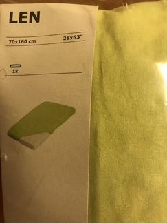 Новая детская простыня икеа на резинке 70х160см