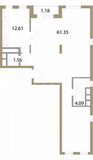 3-к квартира, 80.8 м², 19/20 эт.