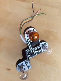 Плата заднего левого фонаря б/у на Saab 9-3(дорик)