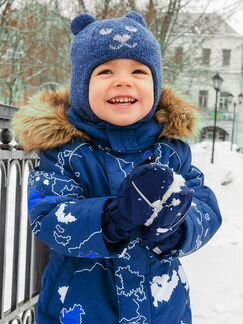 Новый шлем-балаклава Nikastyle для мальчика, р.50