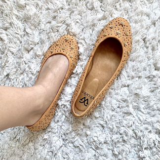 Балетки 38р бежевые Velvet