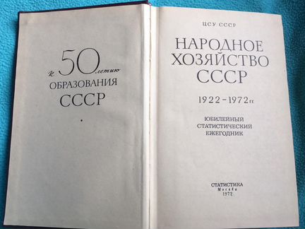 Народное хозяйство СССР 1922-1972гг