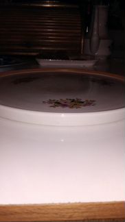 Фарфоровый чайный поднос Дулево СССР