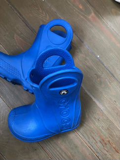 Детские сапоги crocs (размер 6)
