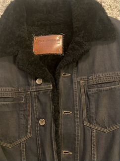 Куртка джинсовка утеплённая на цигейке