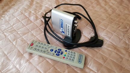 Тв приставка декодер AmiNet 110+пульт+кабель