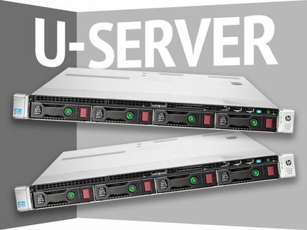 Сервер HP DL360p Gen8 4LFF 2x2650v2 32Gb 2x1.2Tb