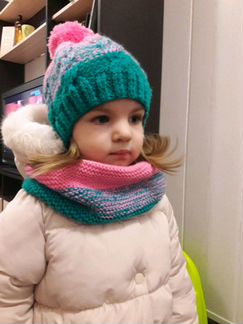 Комплект снуд и шапочка детский