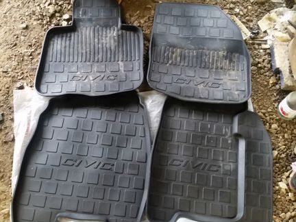 Резиновые коврики honda civic 5d
