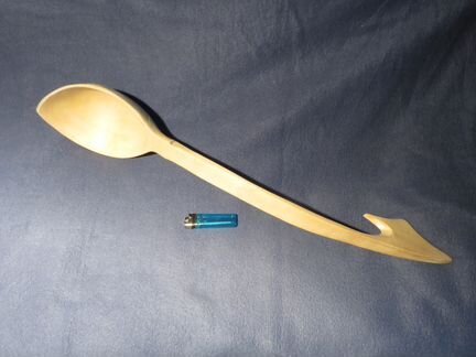 Огромная ложка для интерьера, бани, кухни