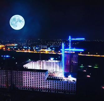 Подсветка башенных кранов