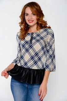 Блуза с баской 