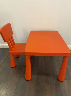 Детский стол и стул маммут IKEA