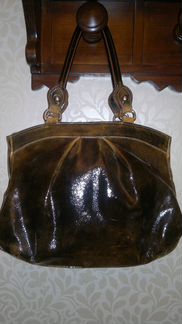 Итальянская сумка коричневого цвета