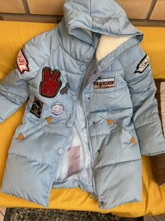 Куртка на тёплую зиму для девочек 152