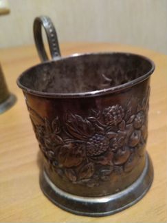 Подстаканник мельхиоровый