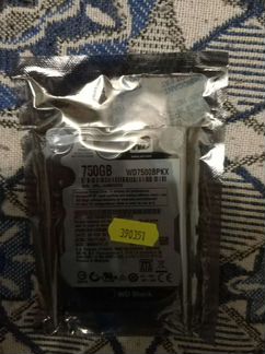 Жесткий диск WD Black WD7500bpkx, 750гб, HDD, SATA