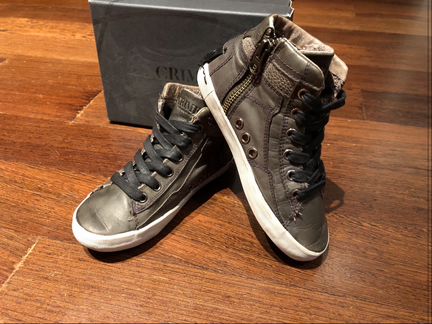 Кеды/ ботинки кожа crime london