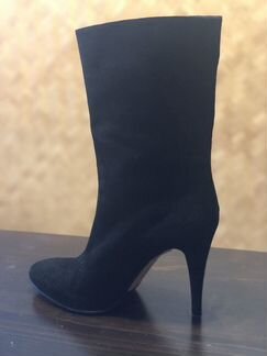 Итальянские замшевые полусапоги