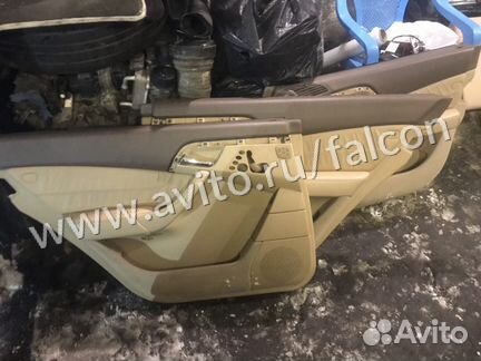 Обшивки дверей рестайлинг бежевого цвета мерседес