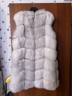 Жилет из песца шуба