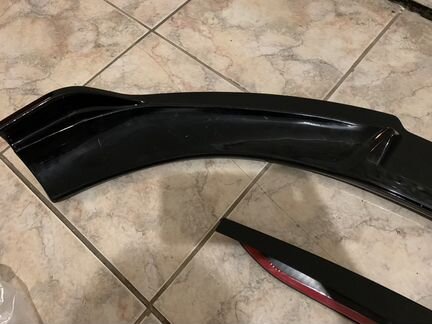 Сплиттер накладка переднего бампера Mercedes w213